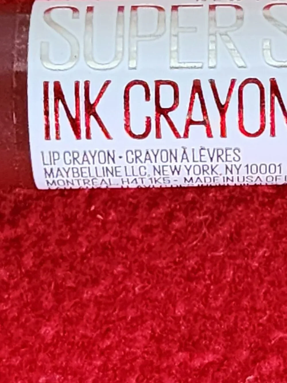 Maybelline New York SuperStay Ink Lip Crayon .04oz Color 125 Check Yourself